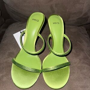 Grinch green heels. Perfect summer heels